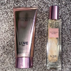 Victoria’s Secret love star fragrance wash and oil